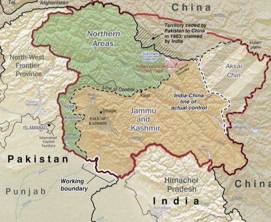 نقشه جامو و کشمیر